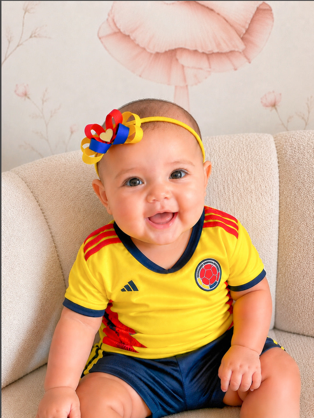 Banda elástica tricolor nylon bebés